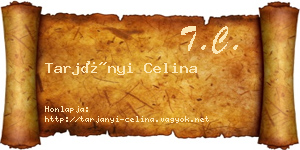 Tarjányi Celina névjegykártya